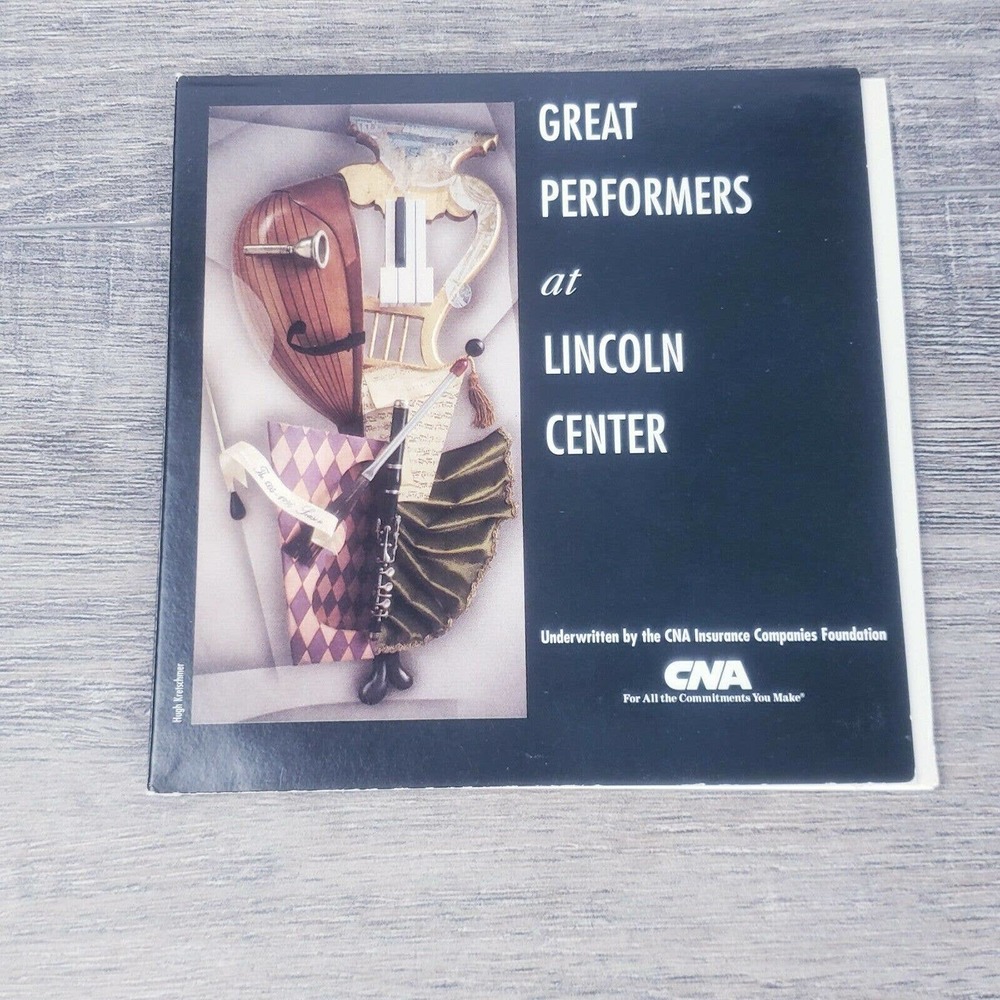 Great Performers at Lincoln Center (CD, 1996, Atlantic) CNA Insurance Companies